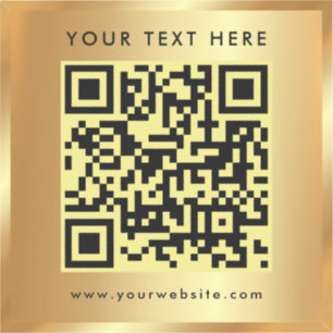 Sticker Logo de texte personnalisé QR Code Modèle Glamor G