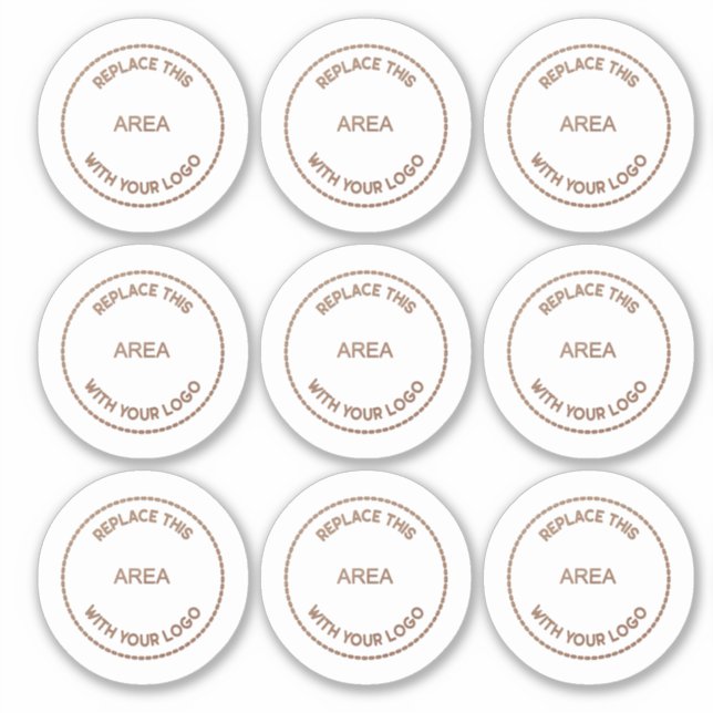 Sticker Logo d'entreprise 9 à feuille Société (Devant)