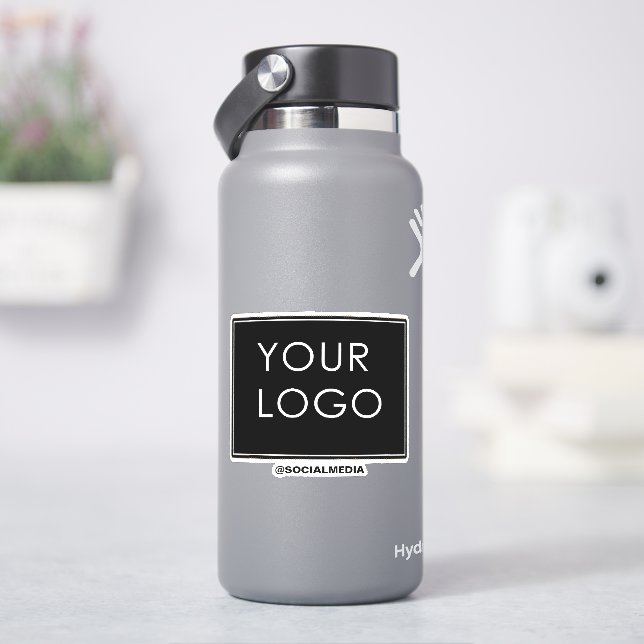 Sticker Logo d'entreprise moderne Modèle noir (HydroFlask)