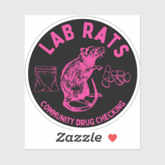 Sticker Logo des Lab Rats de Harm Reduction Sisters