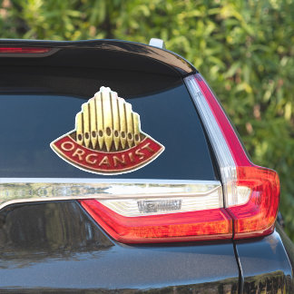 Sticker Logo d'orgue à tuyaux d'organiste 