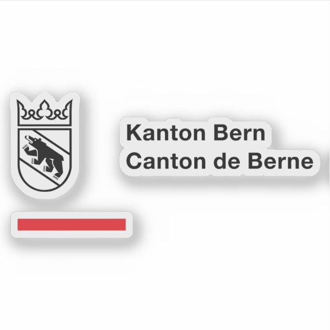 Sticker Logo du canton de Berne, Suisse (Devant)