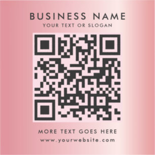 Sticker Logo du Modèle de code QR de texte personnalisé Gl