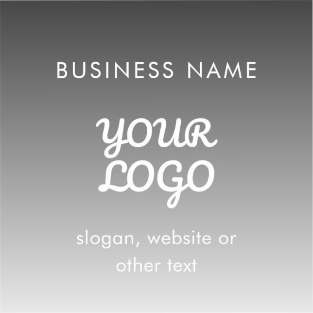 Sticker Logo et texte promotionnels modernes | Couleur mod (Recto)