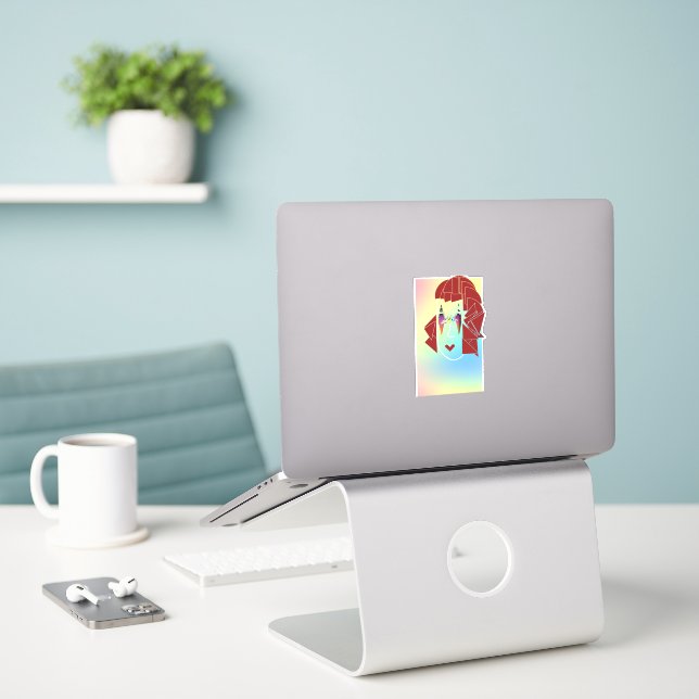 Sticker Logo GLARE (Ordinateur portable sur le bureau)