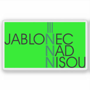 Sticker Logo officiel de Jablonec et Nisou, République Tch