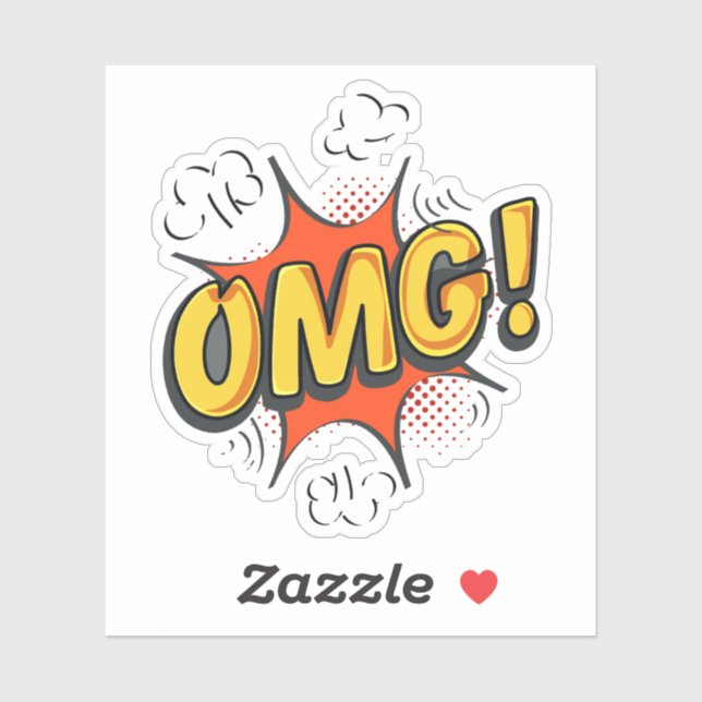 Sticker logo OMG (Feuille)