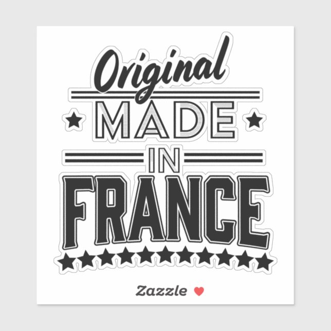 Sticker Logo original fabriqué en France (Feuille)