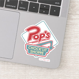 Sticker Logo rouge de la boutique Pop's Chock'Lit