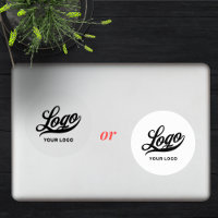 Logo sur Vinyl circle Business Company Clear Lapto