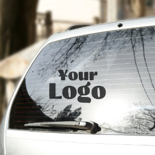 Sticker Logo sur Vinyl rectangle Business Bumper Car Fenêt
