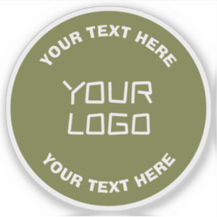 Sticker Logo téléchargé ou design & texte modifiable Toute