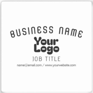 Sticker Logo transparent ou opaque Noir rétromoderne