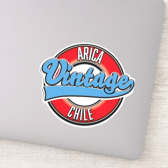 Sticker logo vintage Arica (Détail)