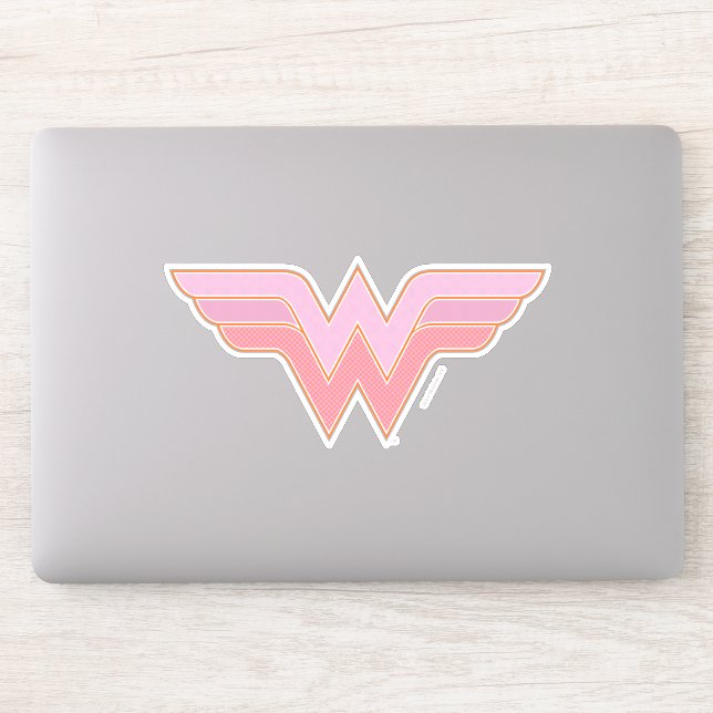 Sticker Logo Wonder Woman Rose and Orange Mesh (Ordinateur)