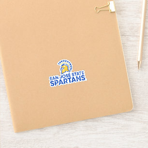 Sticker Logo Wordmark en détresse des Spartans de San Jose