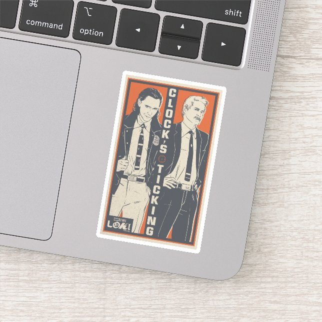 Sticker Loki & Mobius - L'Horloge (Détail)