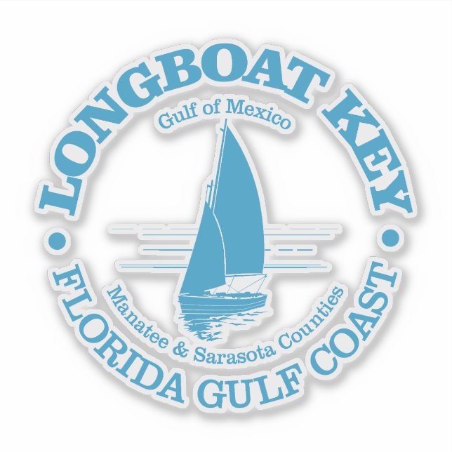Sticker Longboat Key (voilier) (Devant)