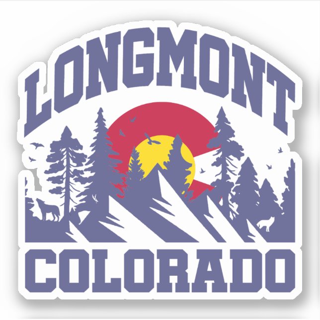 Sticker Longmont, Colorado (Devant)