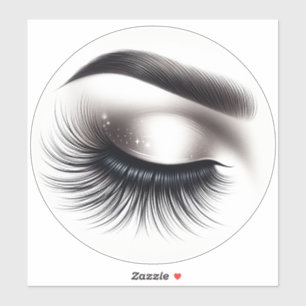 Sticker Longue Black Wispy Eyelashes Lash Extensions Beaut