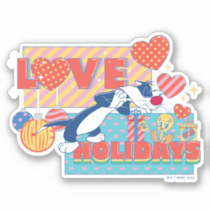 Sticker LOONEY TUNES™ SYLVESTER™ & TWEETY™Love Holidays