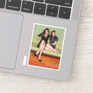 Sticker Lorelai et Rory assis sur le portrait de canapé