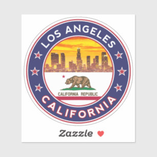 Sticker Los Angeles California,
