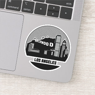 Sticker Los Angeles California Skyline