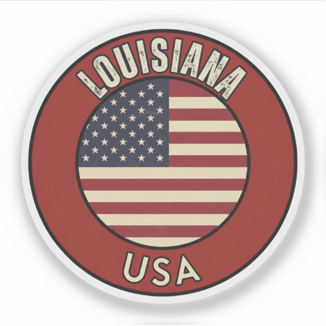Sticker Louisiana United States of America (Devant)