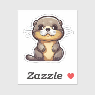 Sticker Loutre de dessin