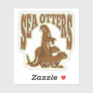 Sticker Loutres de mer