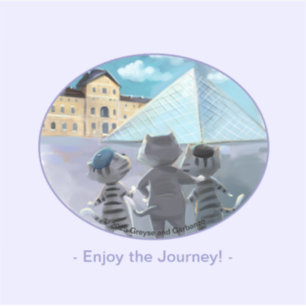 Sticker Louvre Vinyl - Profitez (Diverses tailles)