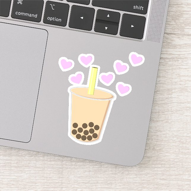 Sticker Love Bubble Tea (Détail)