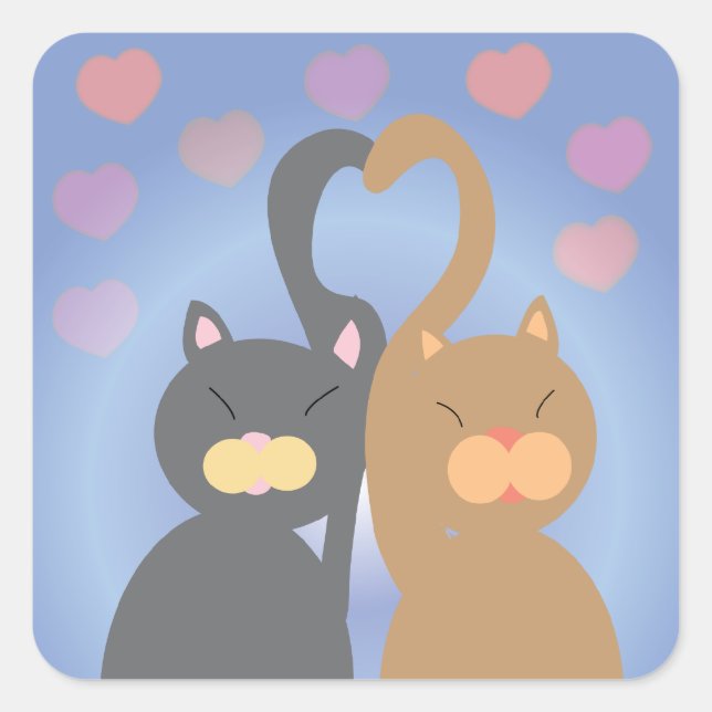 Sticker Love Cats (Devant)