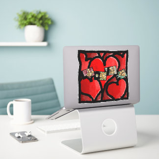Sticker LOVE en langue des signes – Cœur Coussin