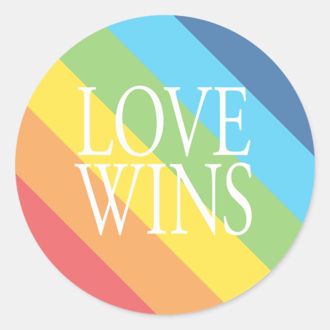 Sticker Love Wins (Devant)