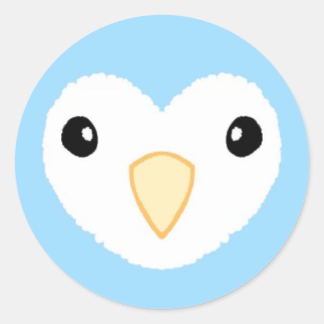 Sticker Lovebird blanc (Devant)