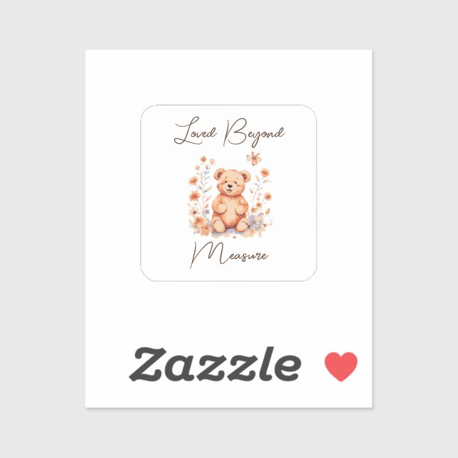 Sticker Loved Beyond Measure (Feuille)
