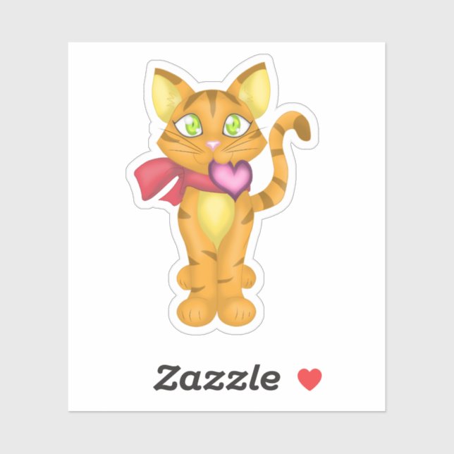 Sticker Lovely Kitty (Feuille)