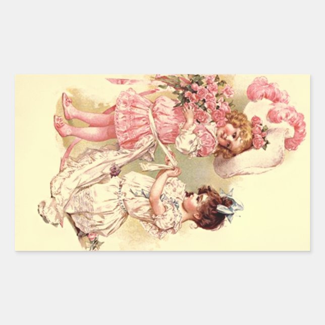 Sticker Lovely Vintage Victorian Wedding Fashions (Front)