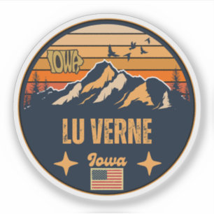 Sticker Lu Verne, Iowa Ia, États-Unis