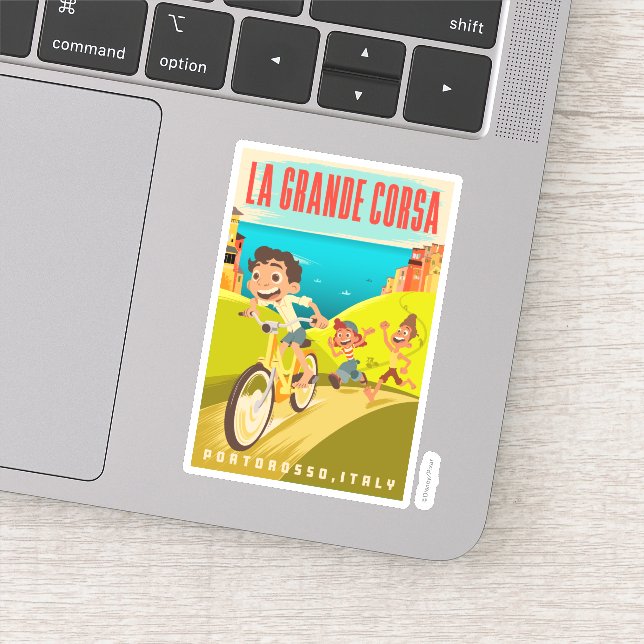 Sticker Luca | Illustration La Grande Corsa (Détail)