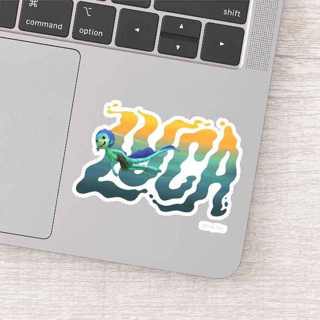 Sticker Luca | Luca Swimming (Détail)