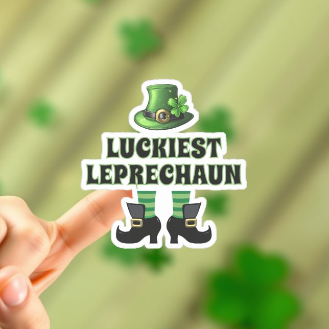 Sticker Luckiest Leprechaun St. Patrick's Day (Créateur téléchargé)
