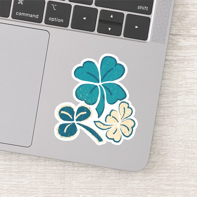 Sticker Lucky Clover Shamrock Saint Patrick`s Day (Détail)