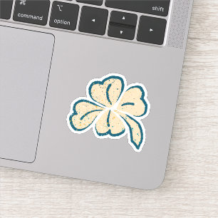Sticker Lucky Clover Shamrock Saint Patrick`s Day