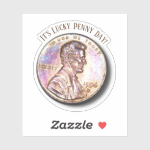 Sticker Lucky Penny Day