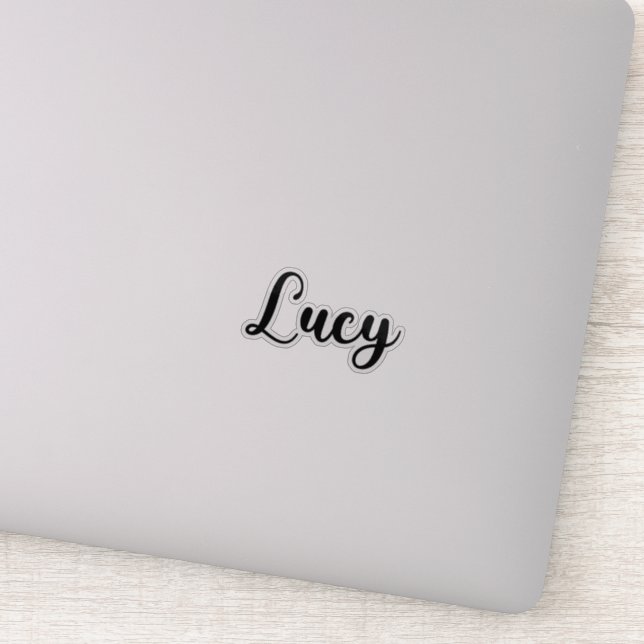 Sticker Lucy Name - Calligraphie manuscrite (Détail)