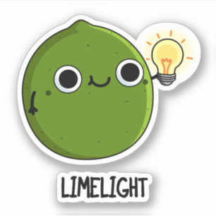 Sticker Lueur de citron vert Funny Fruit Lime Pun