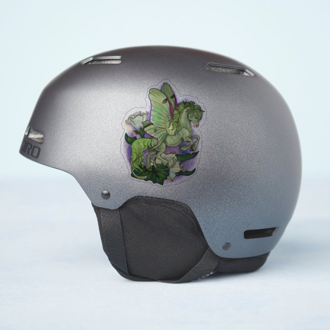 Sticker Luna Moth Fairy Horse (Côté casque)